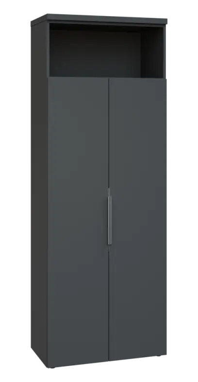 SIN 6 - 82DN kancelářská skříň, 2-dveřová/nika, 2170x800x400, antracit SIN 6 - 82DN kancelářská skříň, 2-dveřová/nika, 2170x800x400, antracit